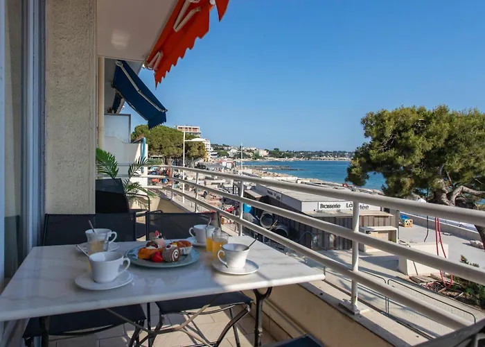 Διαμέρισμα A16 Staywiz Us - 2bdr Sea View - Center - Parking & Terrace Αντίμπ